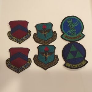 Military Patch Set (6 Total) with Various Designs